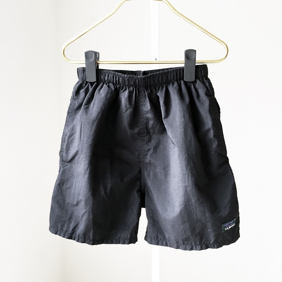 L.L. Bean Other - L.L. BEAN unisex youth swim black trunks shorts s